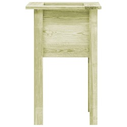 vidaXL Arriate con patas madera aserrada impregnada 50x50x80 cm