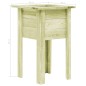 vidaXL Arriate con patas madera aserrada impregnada 50x50x80 cm vidaXL Arriate con patas madera aserrada impregnada 50x50x80 cm