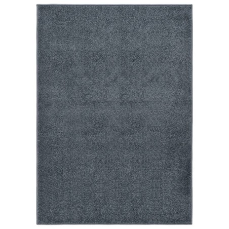 vidaXL Alfombra de pelo corto gris antracita 240x340 cm