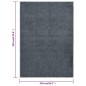 vidaXL Alfombra de pelo corto gris antracita 240x340 cm vidaXL Alfombra de pelo corto gris antracita 240x340 cm