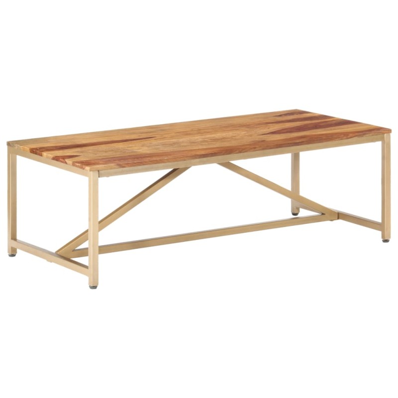 vidaXL Mesa de centro de madera maciza de sheesham 120x60x40 cm vidaXL Mesa de centro de madera maciza de sheesham 120x60x40 cm