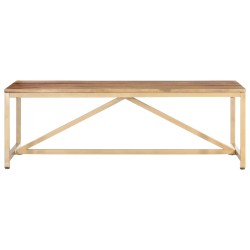 vidaXL Mesa de centro de madera maciza de sheesham 120x60x40 cm