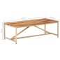 vidaXL Mesa de centro de madera maciza de sheesham 120x60x40 cm vidaXL Mesa de centro de madera maciza de sheesham 120x60x40 cm