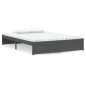 vidaXL Estructura de cama de madera maciza gris 140x190 cm vidaXL Estructura de cama de madera maciza gris 140x190 cm