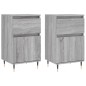 vidaXL Aparadores 2 uds madera de ingeniería gris Sonoma 40x35x70 cm vidaXL Aparadores 2 uds madera de ingeniería gris Sonoma 40x35x70 cm