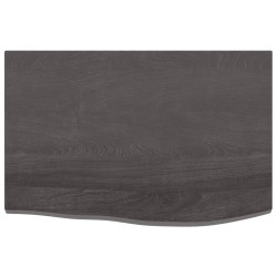 vidaXL Estante de pared madera roble tratada marrón oscuro 60x40x2 cm
