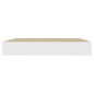 vidaXL Estante flotante de pared MDF roble y blanco 23x23,5x3,8 cm vidaXL Estante flotante de pared MDF roble y blanco 23x23,5x3,8 cm