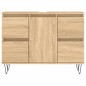 vidaXL Mueble de baño madera de ingeniería roble Sonoma 80x33x60 cm vidaXL Mueble de baño madera de ingeniería roble Sonoma 80x33x60 cm