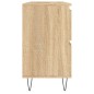 vidaXL Mueble de baño madera de ingeniería roble Sonoma 80x33x60 cm vidaXL Mueble de baño madera de ingeniería roble Sonoma 80x33x60 cm