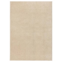 vidaXL Alfombra de pelo corto beige 140x200 cm