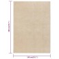 vidaXL Alfombra de pelo corto beige 140x200 cm vidaXL Alfombra de pelo corto beige 140x200 cm
