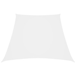 vidaXL Toldo de vela trapezoidal tela oxford blanco 3/4x3 m