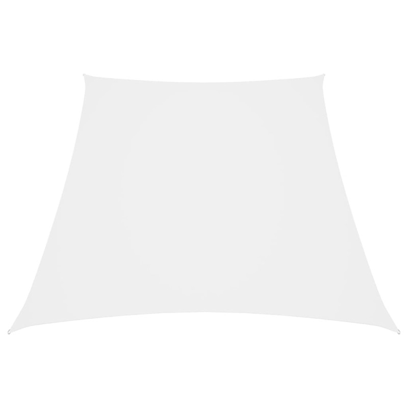 vidaXL Toldo de vela trapezoidal tela oxford blanco 3/4x3 m vidaXL Toldo de vela trapezoidal tela oxford blanco 3/4x3 m