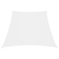 vidaXL Toldo de vela trapezoidal tela oxford blanco 3/4x3 m vidaXL Toldo de vela trapezoidal tela oxford blanco 3/4x3 m