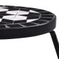 vidaXL Mesitas de mosaico 3 uds cerámica negro y blanco vidaXL Mesitas de mosaico 3 uds cerámica negro y blanco