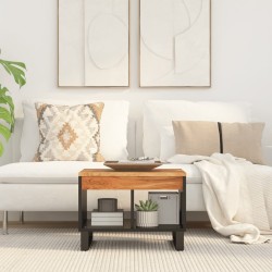 vidaXL Mesa de centro de madera maciza de acacia 55x50x40 cm