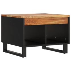 vidaXL Mesa de centro de madera maciza de acacia 55x50x40 cm