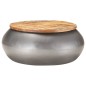 vidaXL Mesa de centro madera maciza reciclada gris 68x68x30 cm vidaXL Mesa de centro madera maciza reciclada gris 68x68x30 cm