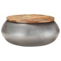 vidaXL Mesa de centro madera maciza reciclada gris 68x68x30 cm vidaXL Mesa de centro madera maciza reciclada gris 68x68x30 cm