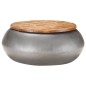 vidaXL Mesa de centro madera maciza reciclada gris 68x68x30 cm vidaXL Mesa de centro madera maciza reciclada gris 68x68x30 cm