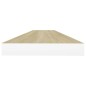 vidaXL Estante flotante pared 4 uds blanco y roble MDF 90x23,5x3,8 cm