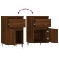 vidaXL Aparadores 2 uds madera de ingeniería marrón roble 40x35x70 cm vidaXL Aparadores 2 uds madera de ingeniería marrón roble 40x35x70 cm