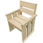 vidaXL Silla de jardín de madera de pino impregnada vidaXL Silla de jardín de madera de pino impregnada