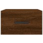 vidaXL Mesitas de noche de pared 2 uds color roble marrón 35x35x20 cm
