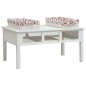 vidaXL Mesa de centro de madera blanco 99,5x60x48 cm