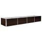 vidaXL Arriate de acero galvanizado marrón 320x80x45 cm vidaXL Arriate de acero galvanizado marrón 320x80x45 cm