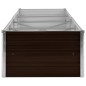 vidaXL Arriate de acero galvanizado marrón 320x80x45 cm vidaXL Arriate de acero galvanizado marrón 320x80x45 cm