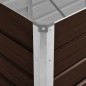 vidaXL Arriate de acero galvanizado marrón 320x80x45 cm vidaXL Arriate de acero galvanizado marrón 320x80x45 cm