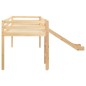 vidaXL Cama alta para niños tobogán y escalera madera pino 97x208 cm vidaXL Cama alta para niños tobogán y escalera madera pino 97x208 cm
