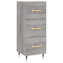 vidaXL Aparador madera de ingeniería gris Sonoma 34,5x34x90 cm