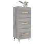 vidaXL Aparador madera de ingeniería gris Sonoma 34,5x34x90 cm vidaXL Aparador madera de ingeniería gris Sonoma 34,5x34x90 cm