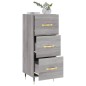 vidaXL Aparador madera de ingeniería gris Sonoma 34,5x34x90 cm vidaXL Aparador madera de ingeniería gris Sonoma 34,5x34x90 cm