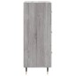 vidaXL Aparador madera de ingeniería gris Sonoma 34,5x34x90 cm vidaXL Aparador madera de ingeniería gris Sonoma 34,5x34x90 cm