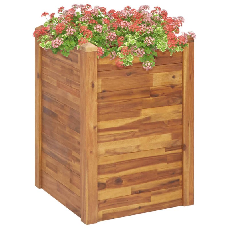 vidaXL Arriate de madera maciza de acacia 60x60x84 cm vidaXL Arriate de madera maciza de acacia 60x60x84 cm