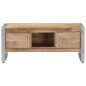 vidaXL Mesa de centro de madera de mango rugosa 95x50x40 cm vidaXL Mesa de centro de madera de mango rugosa 95x50x40 cm