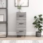 vidaXL Aparador madera de ingeniería gris Sonoma 34,5x34x90 cm vidaXL Aparador madera de ingeniería gris Sonoma 34,5x34x90 cm