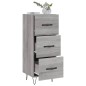 vidaXL Aparador madera de ingeniería gris Sonoma 34,5x34x90 cm vidaXL Aparador madera de ingeniería gris Sonoma 34,5x34x90 cm