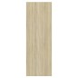 vidaXL Mueble TV pared madera contrachapada blanco roble 37x37x107 cm vidaXL Mueble TV pared madera contrachapada blanco roble 37x37x107 cm