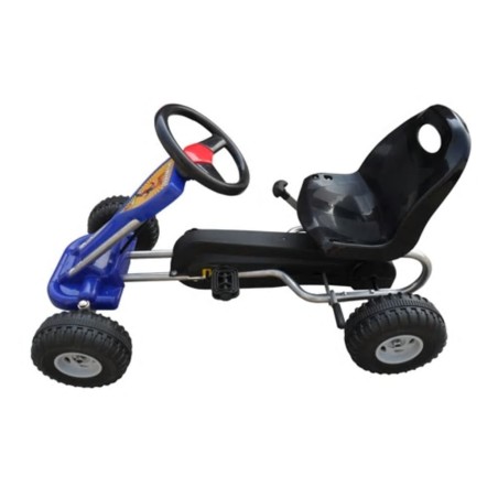 vidaXL Kart correpasillos con pedales azul