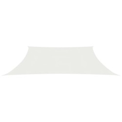 vidaXL Toldo de vela HDPE blanco 160 g/m² 4/5x4 m