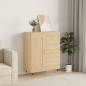 vidaXL Aparador de madera de ingeniería roble Sonoma 69,5x34x90 cm vidaXL Aparador de madera de ingeniería roble Sonoma 69,5x34x90 cm