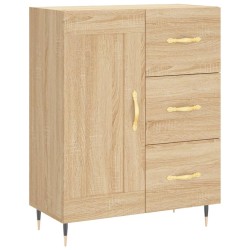 vidaXL Aparador de madera de ingeniería roble Sonoma 69,5x34x90 cm
