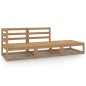 vidaXL Muebles de jardín 3 piezas marrón miel madera maciza de pino vidaXL Muebles de jardín 3 piezas marrón miel madera maciza de pino