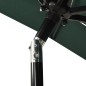 vidaXL Sombrilla de 3 niveles con poste de aluminio verde 2x2 m vidaXL Sombrilla de 3 niveles con poste de aluminio verde 2x2 m