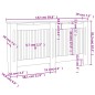 vidaXL Cubierta para radiador MDF gris antracita 152x19x81,5 cm vidaXL Cubierta para radiador MDF gris antracita 152x19x81,5 cm