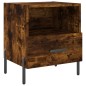 vidaXL Mesita noche 2 uds madera ingeniería roble ahumado 40x35x47,5cm vidaXL Mesita noche 2 uds madera ingeniería roble ahumado 40x35x47,5cm
